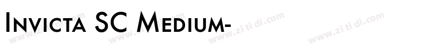 Invicta SC Medium字体转换